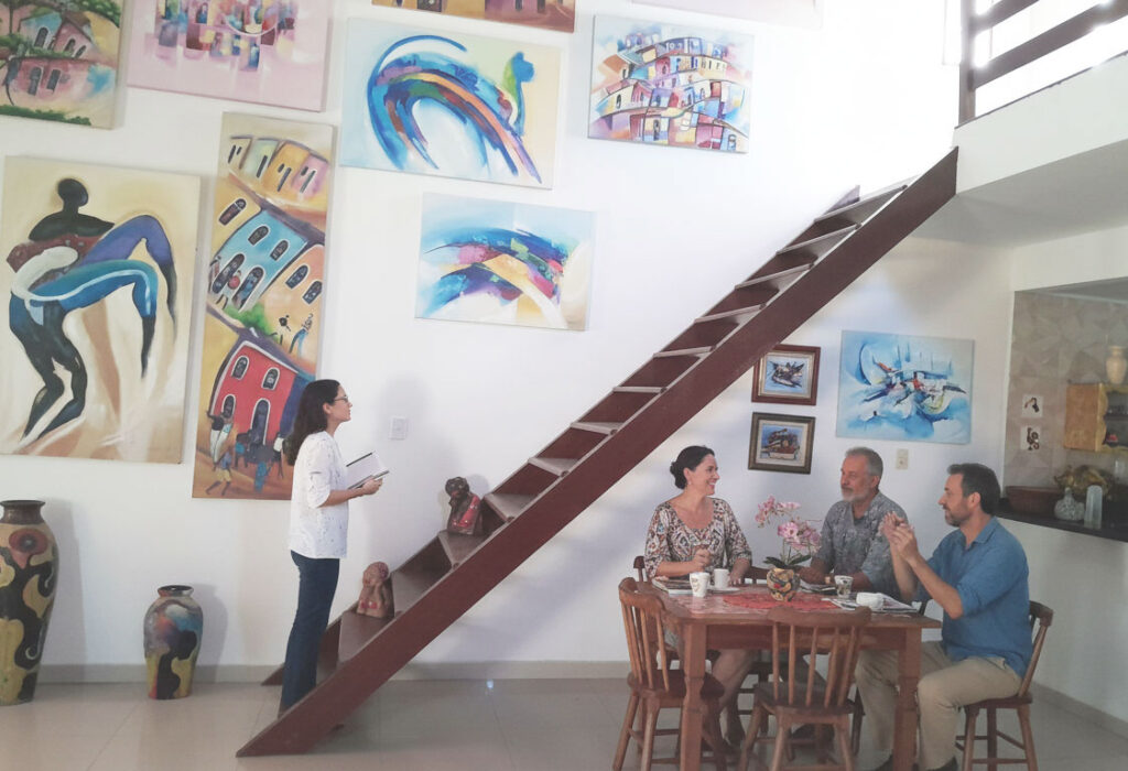 Casa studio de pintura de David Nascimento