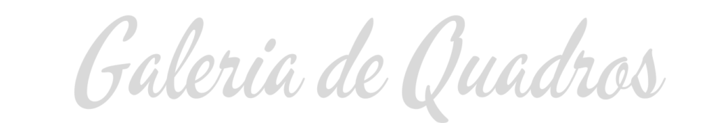 Galeria de quadros, texto logomarca para a galeria